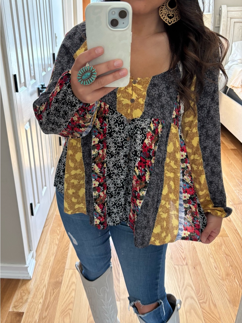 Entro boho patchwork top - Picture 2 of 3
